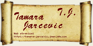 Tamara Jarčević vizit kartica
